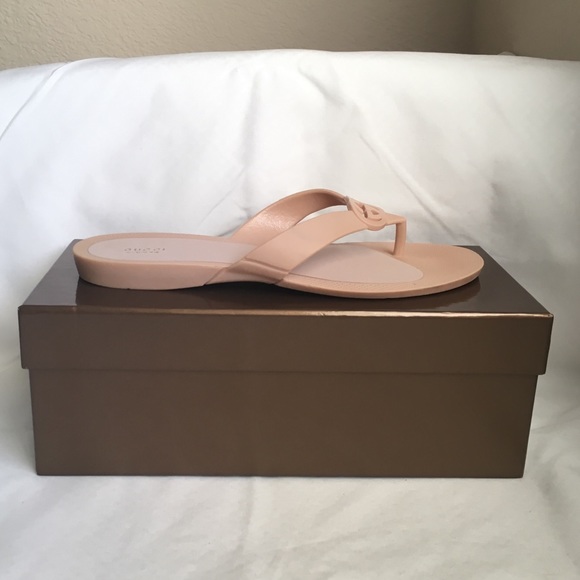 💯 GUCCI rubber slippers in ROSE - Picture 4 of 6